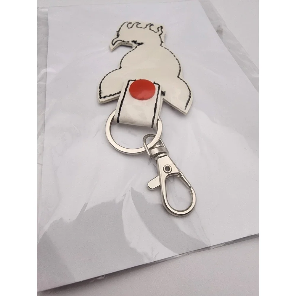 White Chihuahua Dog‎ Keychain